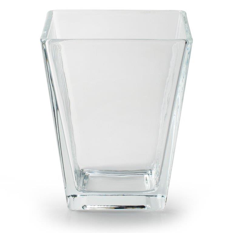 Windlicht aus Glas in konischer Form H 14 cm