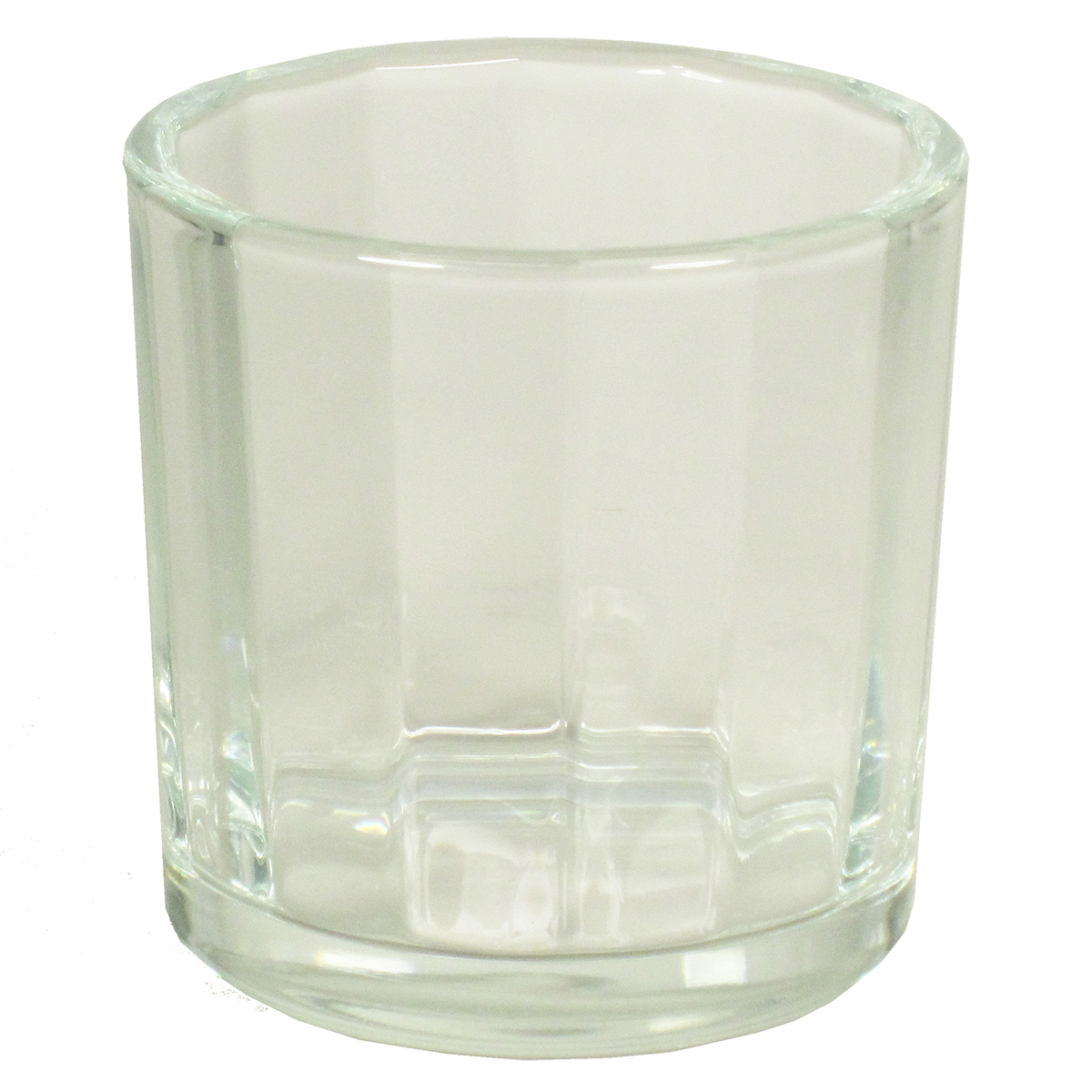 65250_neu 6 x Zylinder-Windlichter "heavy", geschliffene Optik 14 cm