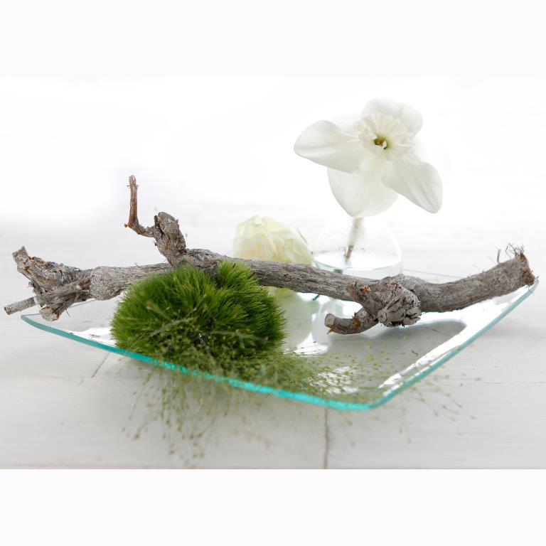 6 x Glasschalen mit Musterung Ø 20 cm