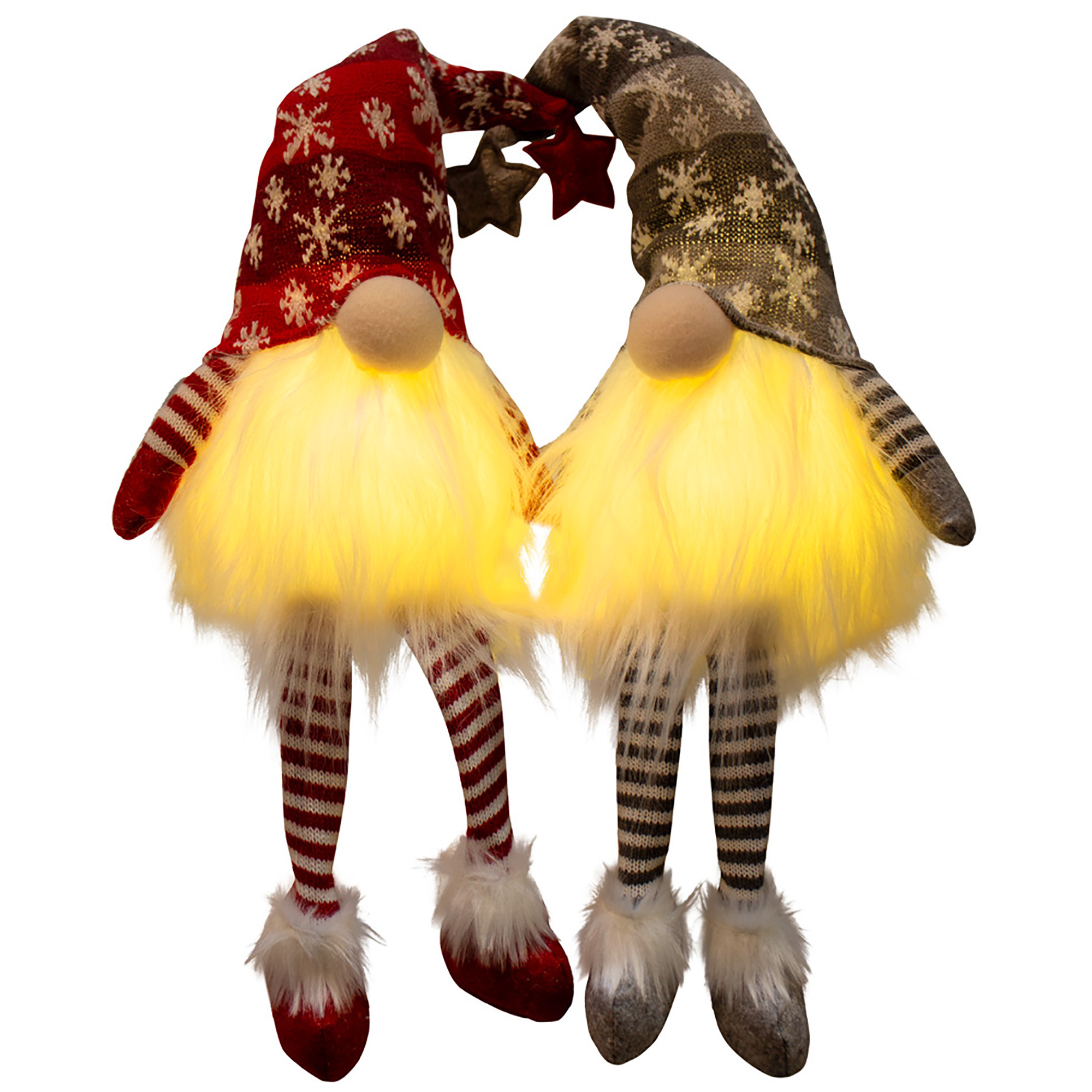 Wichtel mit LED-Licht - Handarbeit