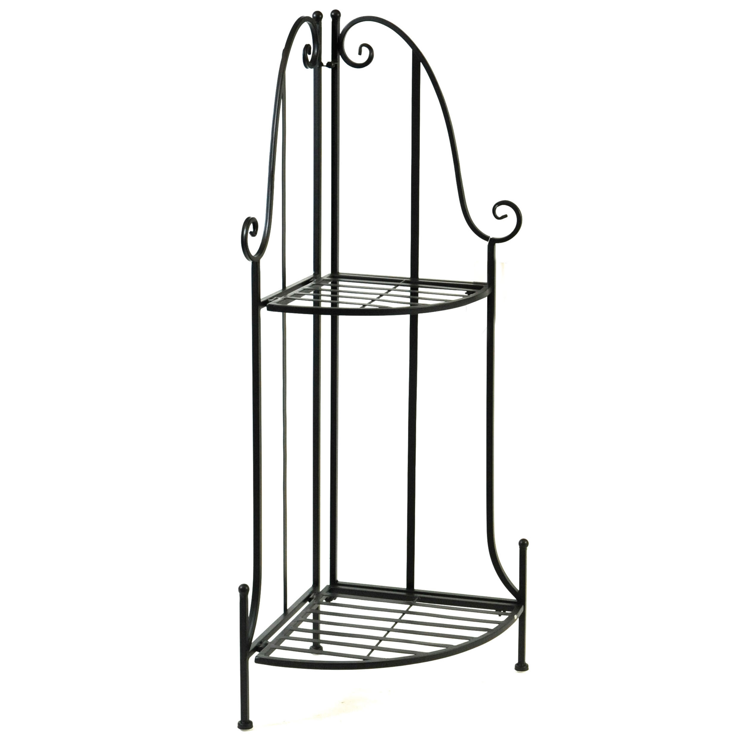 1001637hOBZkPfJYzZ3 Eckregal "Vintage-Charme" aus Metall 43 x 30 x 97 cm (B/T/H)