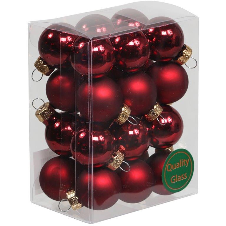 105202 Kleine Baumkugeln aus Glas 25 mm oder 30 mm
