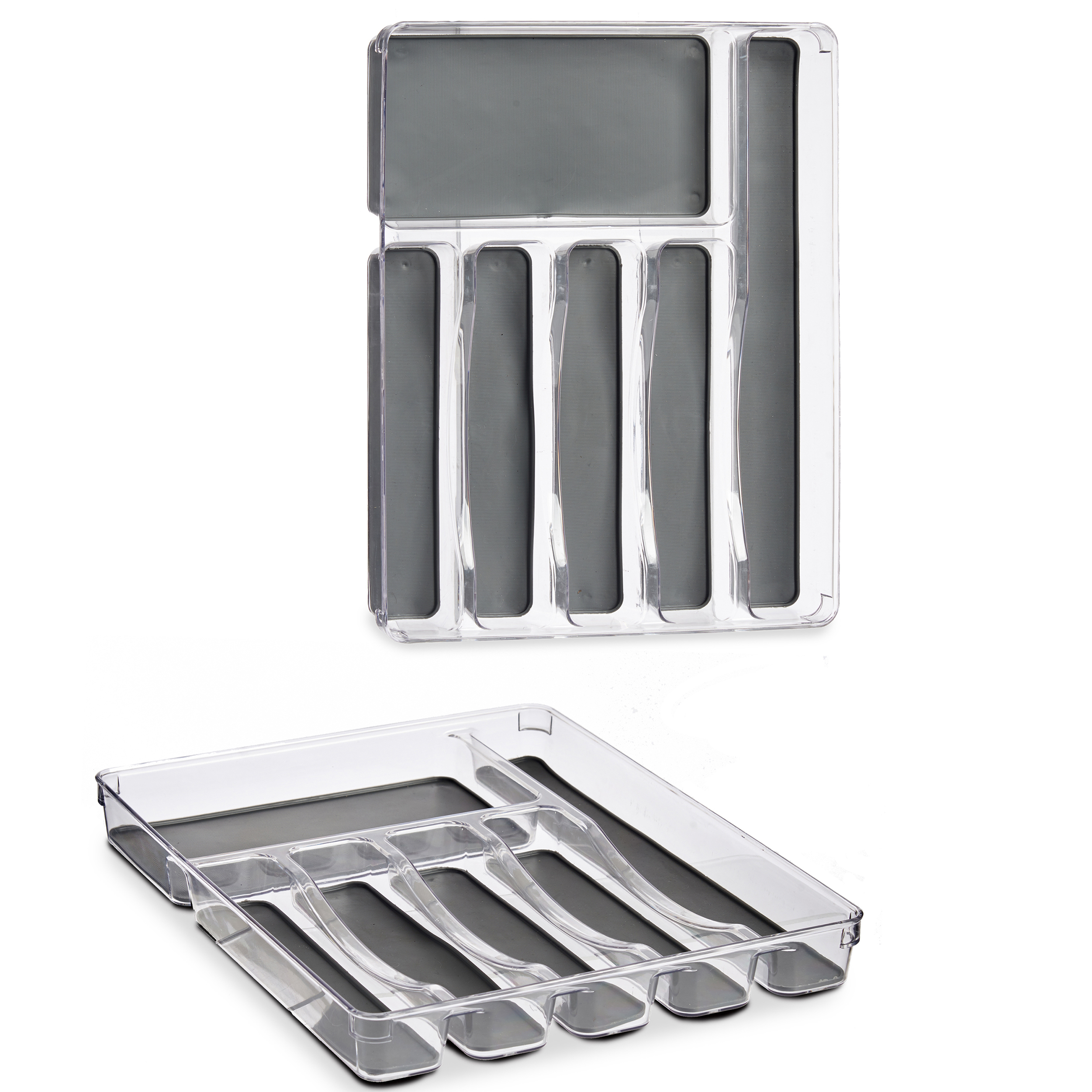 Besteckeinsatz mit 5 oder 6 Fächern inkl. angenehmer Gummierung