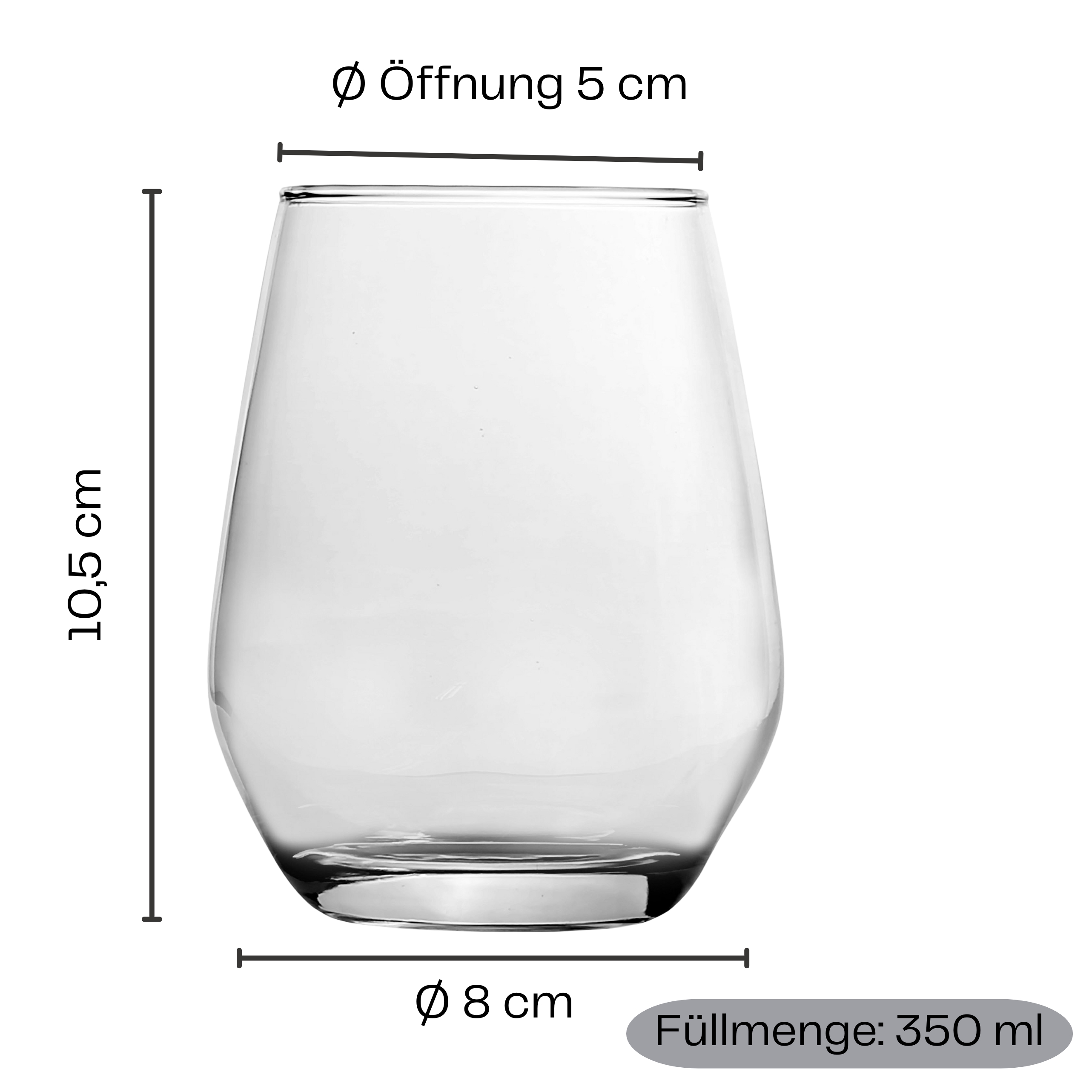 2595760-Masse 6 x Trinkgläser "Sicilia" in stilvoller Optik