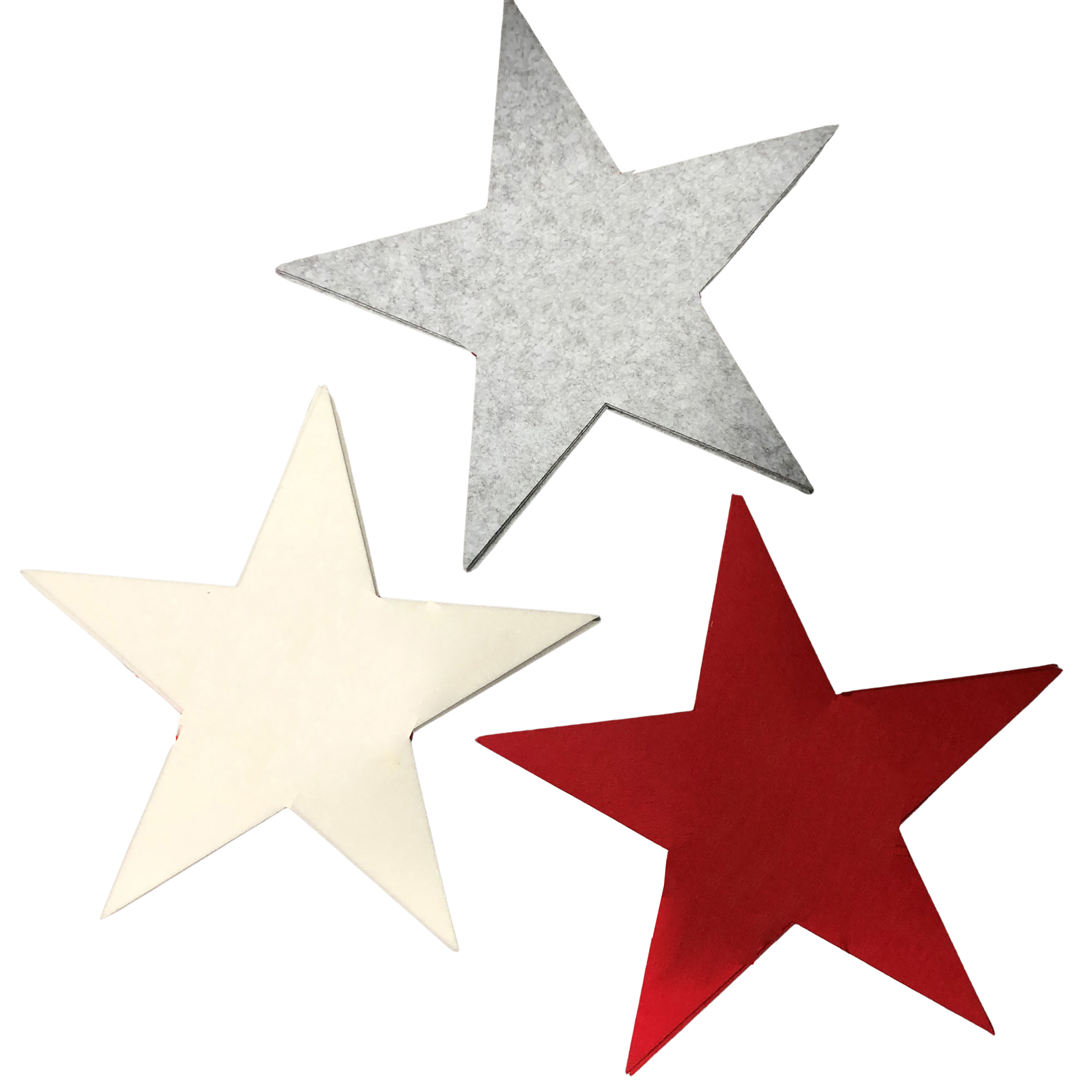 12 x Ø 38 cm (rot,creme,grau)