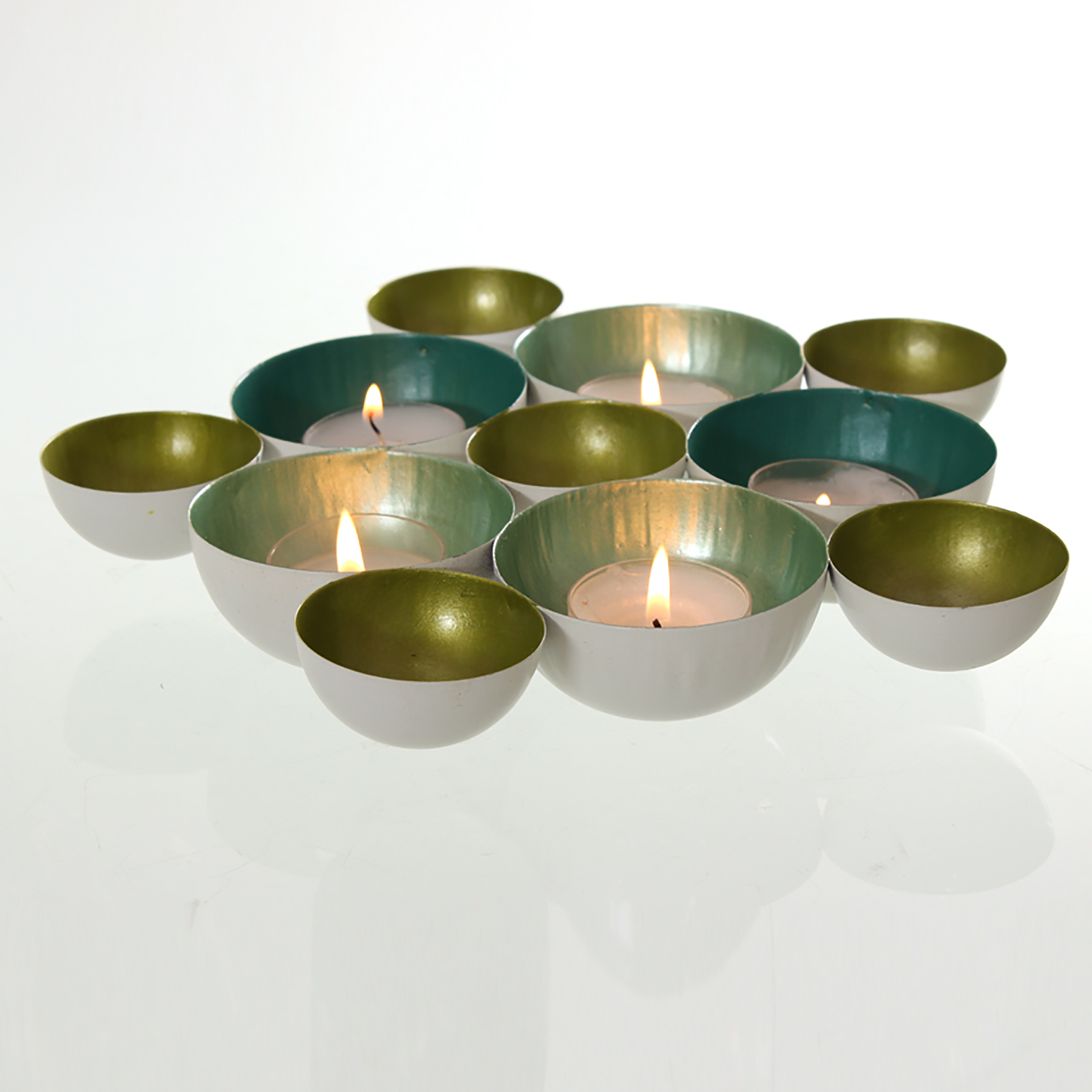 XXL Teelichtschale oder Wandobjekt aus Metall 20 - 40 cm