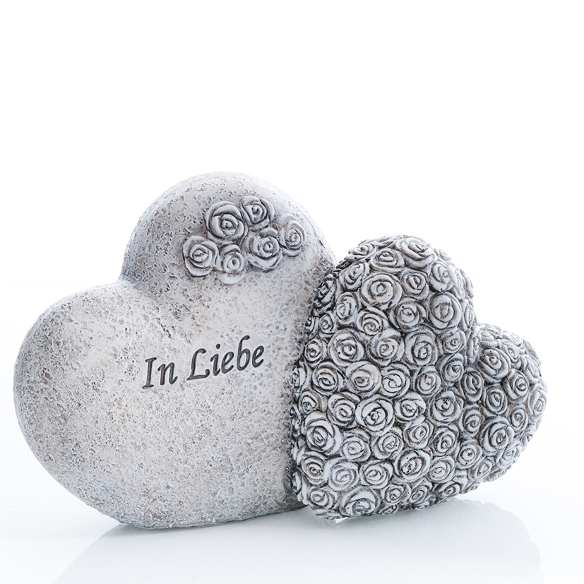 Herzduo "In Liebe" 20 x 13 cm