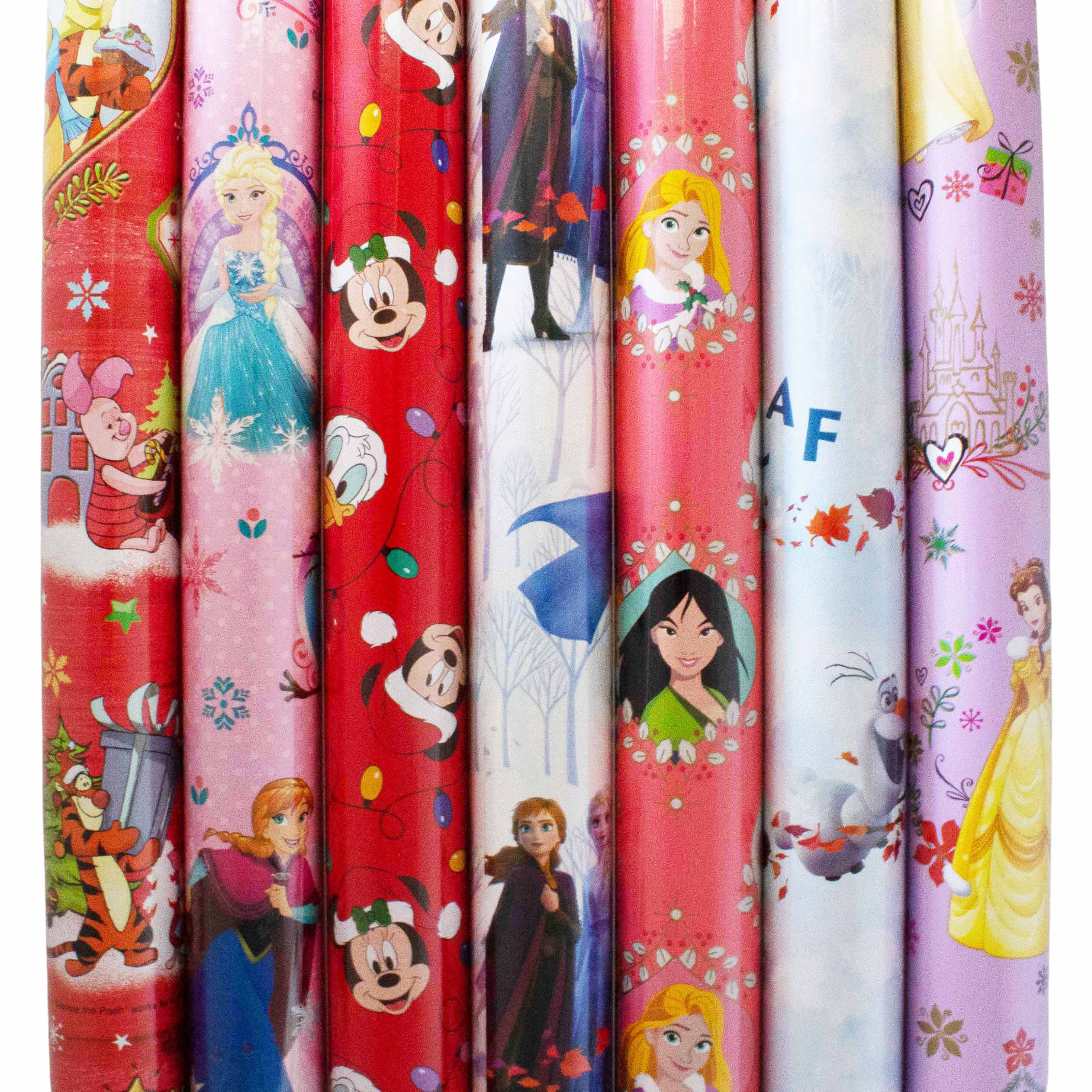 Geschenkpapier-Disney 5 Rollen Geschenkpapier Disney Motive - 2 m x 70 cm