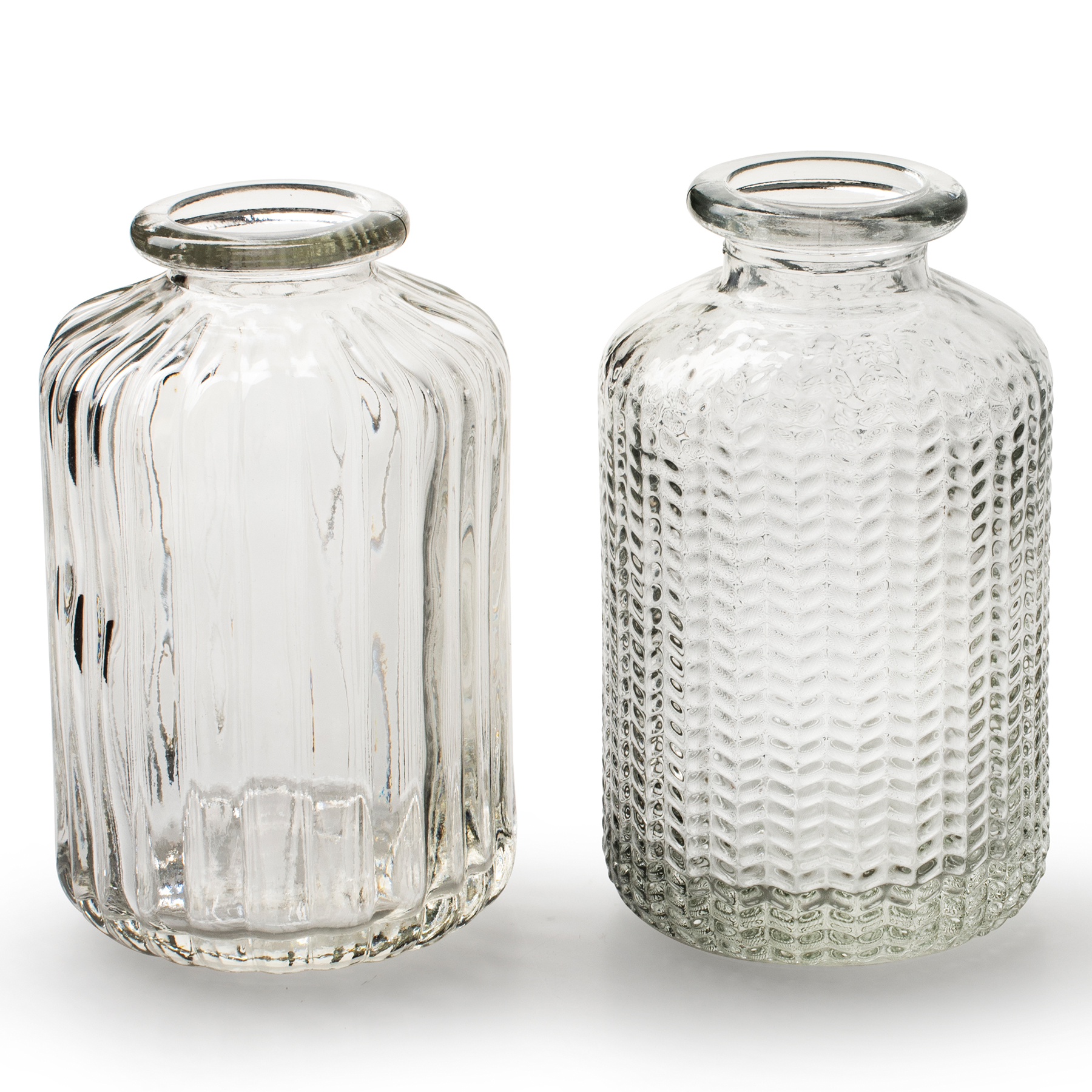 39387_Vase_V-schen_Glasvase_Tischvase_Dekovase 12 x kleine Vasen aus Glas Vintage in zauberhaften Designs