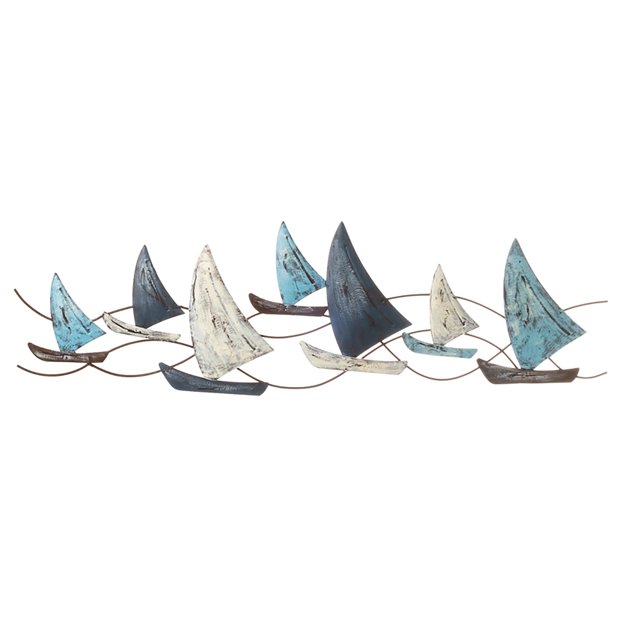 85601 Wanddeko "Segelschiffe" 75 x 2,5 x 19 cm
