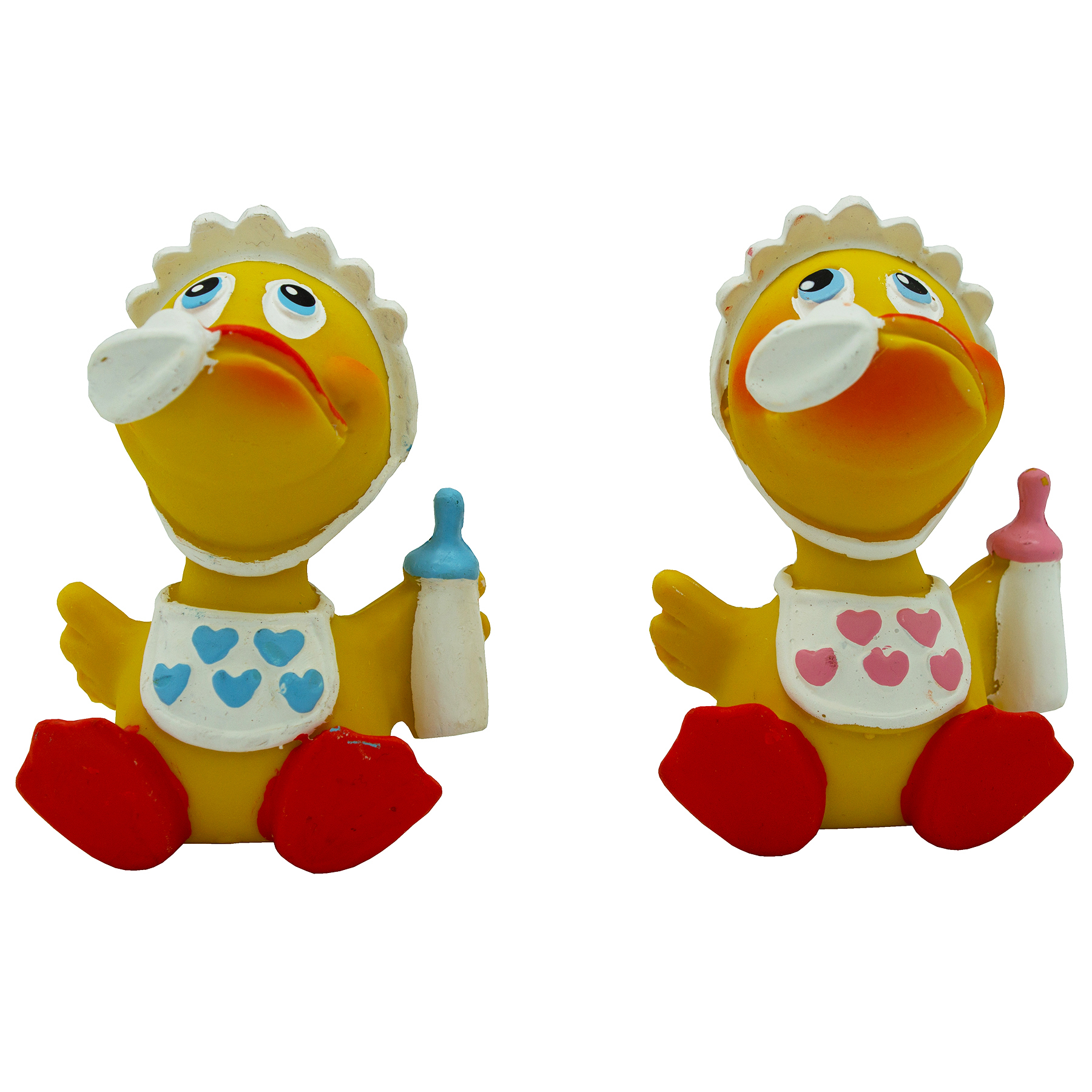 Badeente "Boy" oder "Girl" aus hochwertigem Kautschuk H 8,5 cm