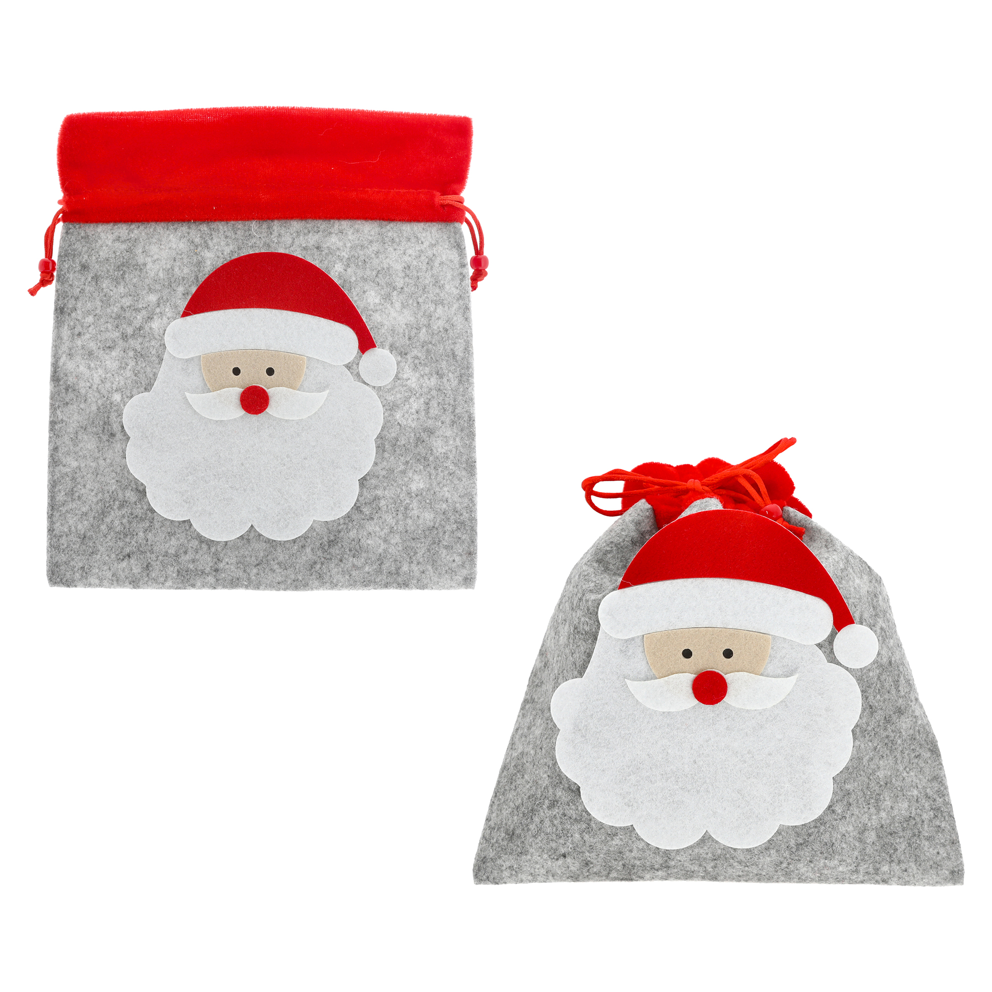 66983 Geschenkbeutel "Santa" aus Filz 21 x 23 cm