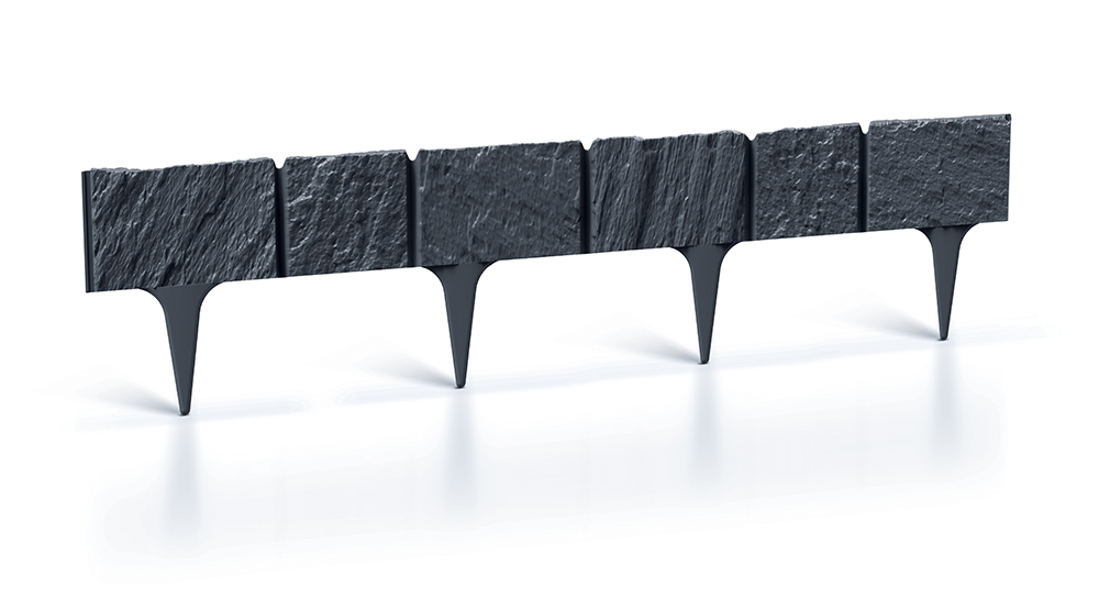 Garden_Stone_IBST_S433_m Palisade aus Kunststoff in eleganter Stein-Optik L 3,90 Meter