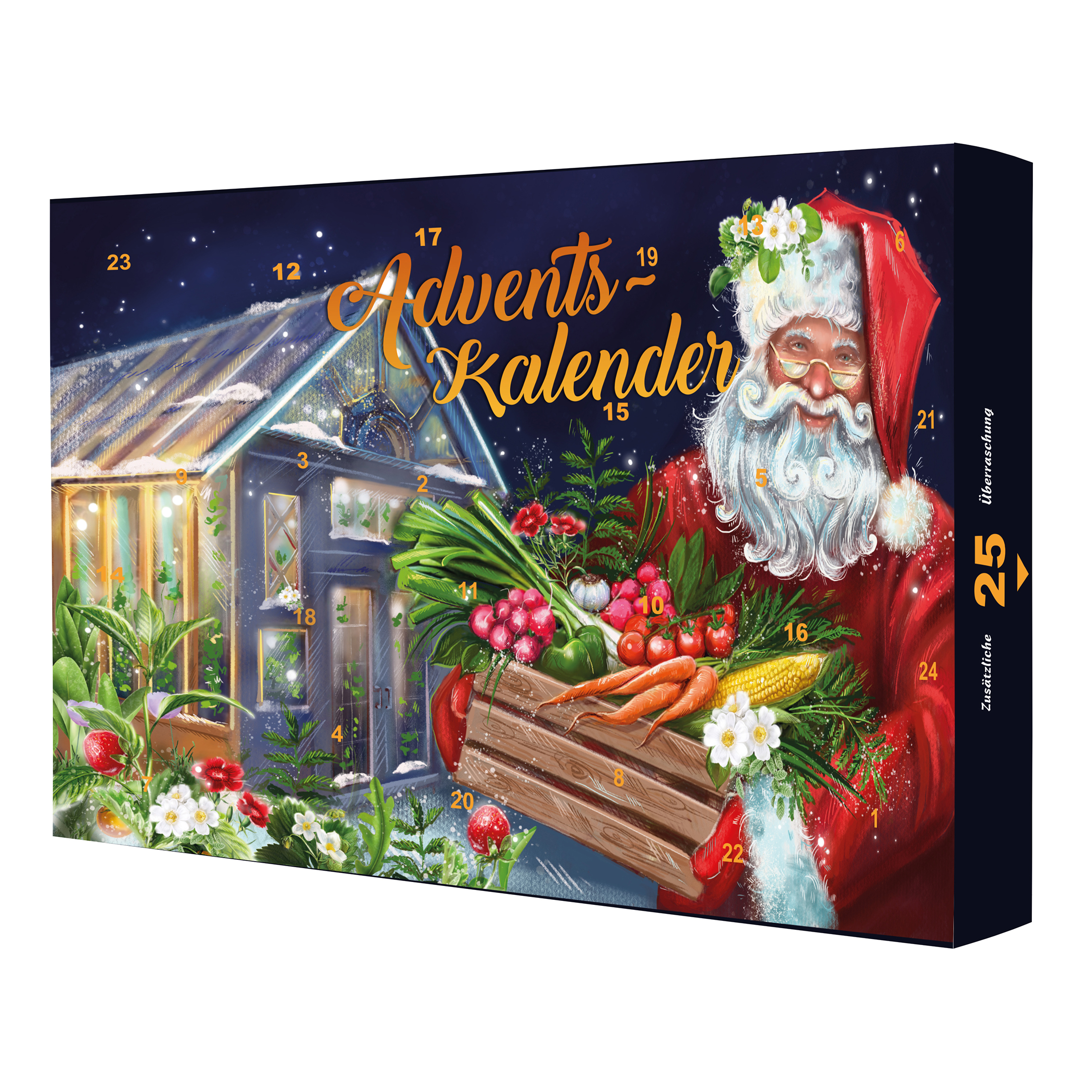 8726200510201-18051020 Adventskalender - 24 Samen & komplettes Gewächshaus "Weihnachtsmanngewächshaus"