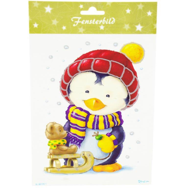 Fenstersticker-Pinguin