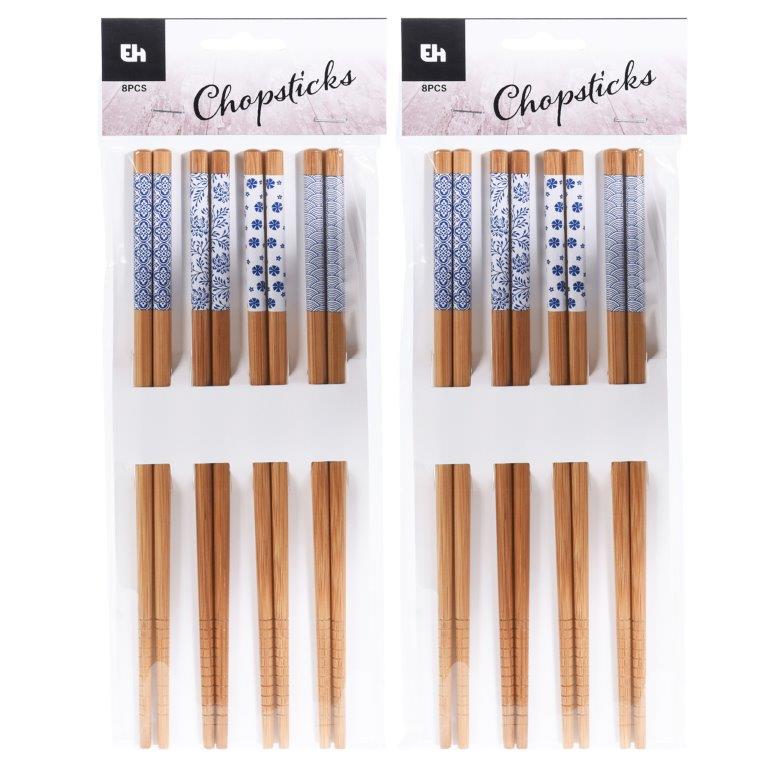 Essstäbchen, klassisch aus Bambus - wiederverwendbar