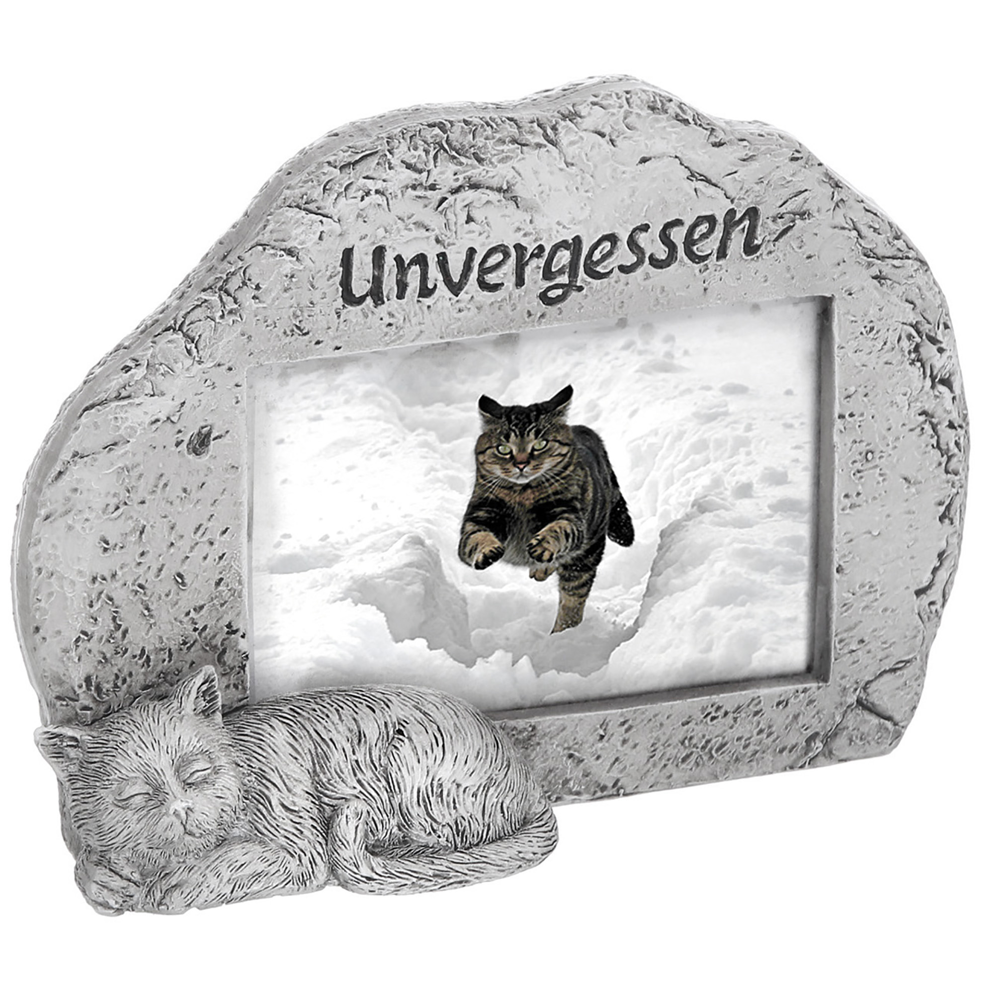 Grabdeko Bilderrahmen für Hunde und Katzen ca.15 x 4 cm