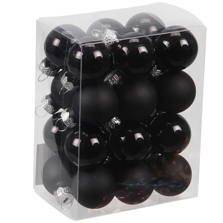 ALT Kleine Baumkugeln aus Glas 25 mm oder 30 mm