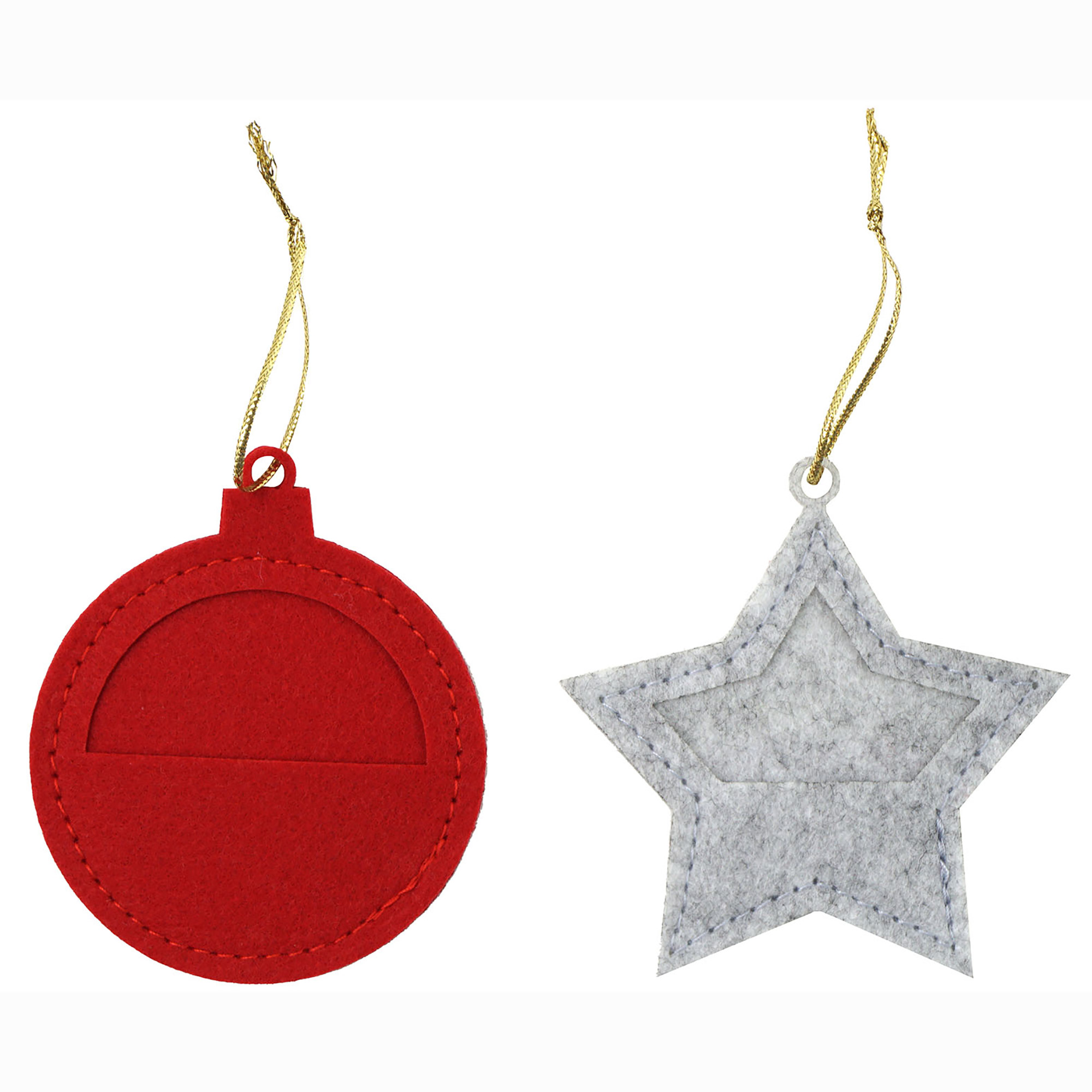 4 x Kugel + Stern zum Hängen