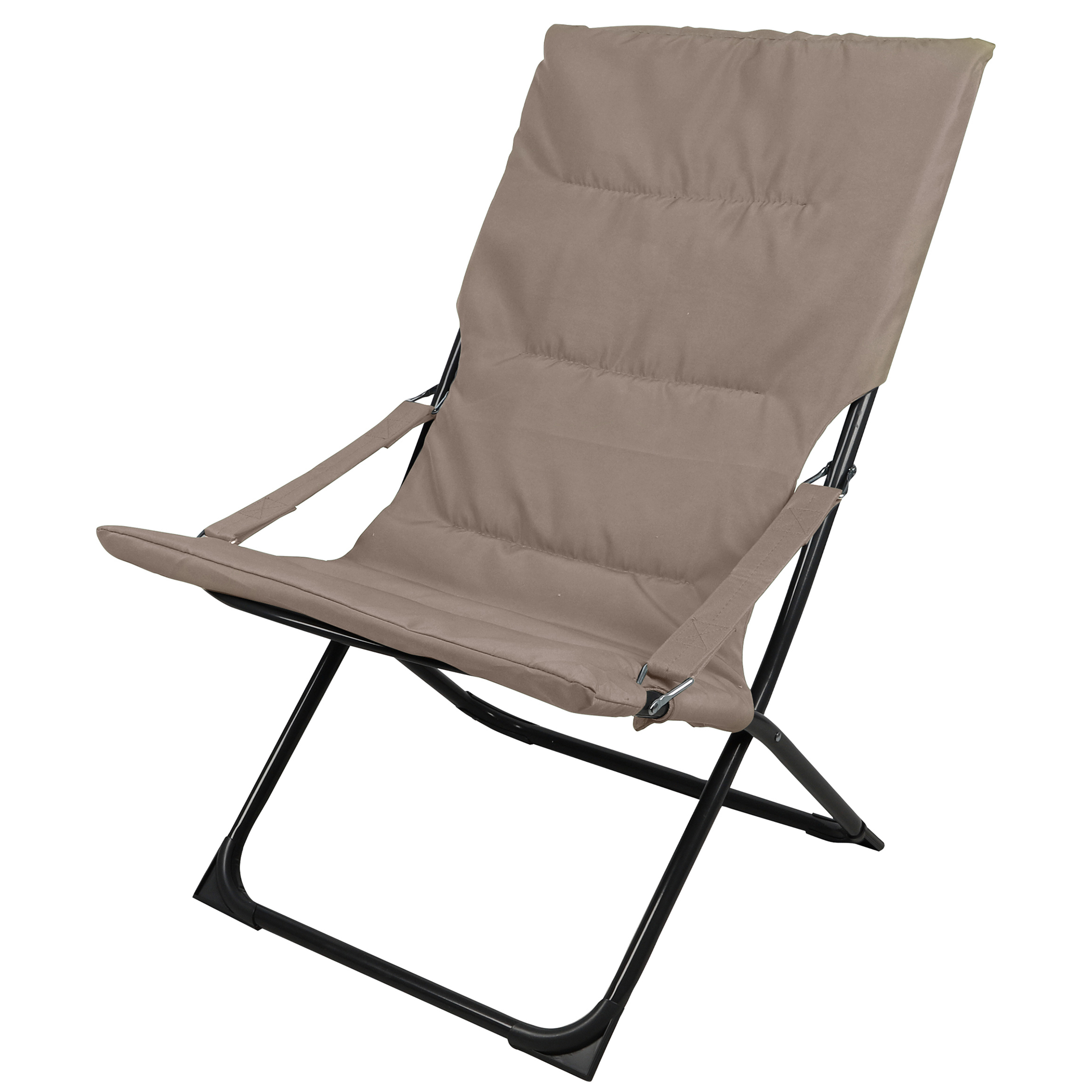 Relax-Sessel gesteppt - Strandstuhl klappbar 74 x 43 x 80 cm