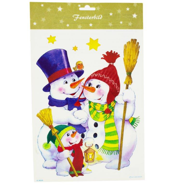 Fenstersticker-Schneemann