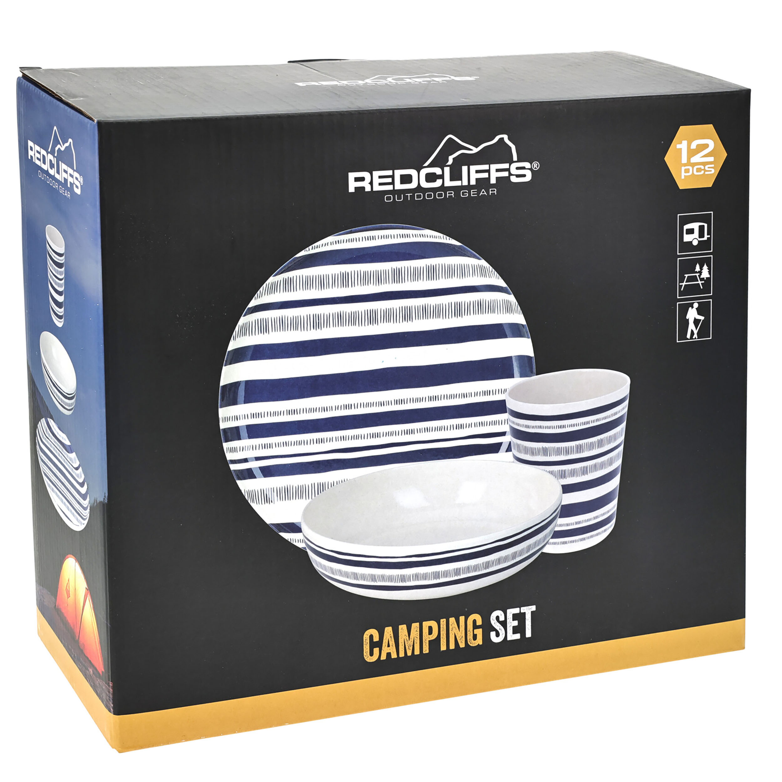 177602460_ Camping-Geschirr 12-teilig aus Melamin