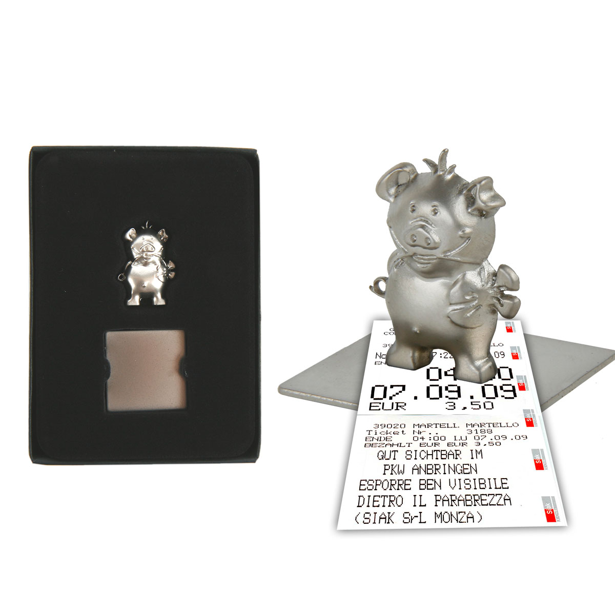 541220_058621d3f50f06 Zettelhalter - Fotohalter "Glücksschwein" mit Magnet 3 x 3 cm