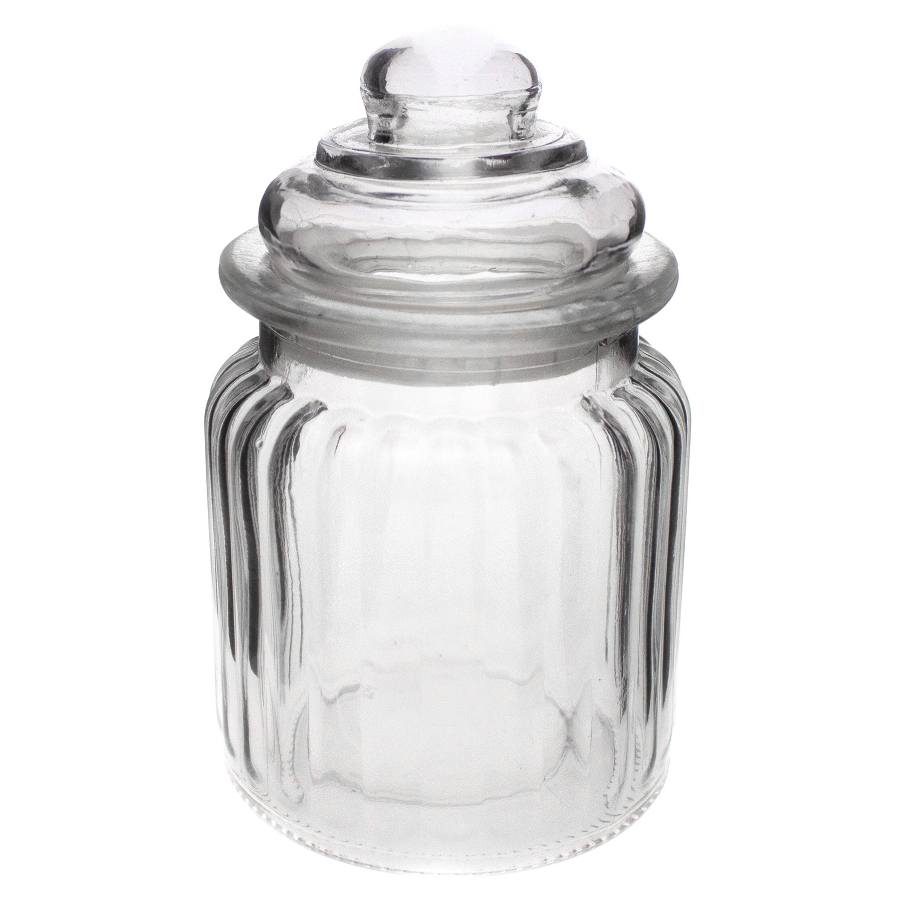 63034_Vorratsglas-Bonbonglas-mit-Deckel Vorratsgläser mit oder ohne Deckel aus Glas 280 ml