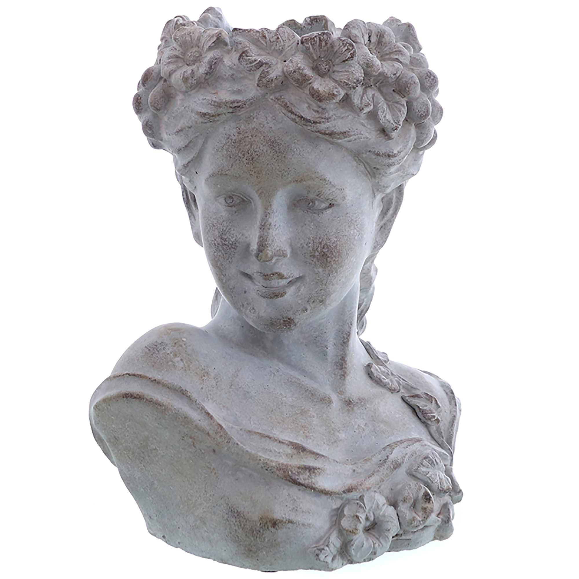 Pflanztopf aus der griechischen Mythologie aus Beton - H 29,5 cm - wetterfest