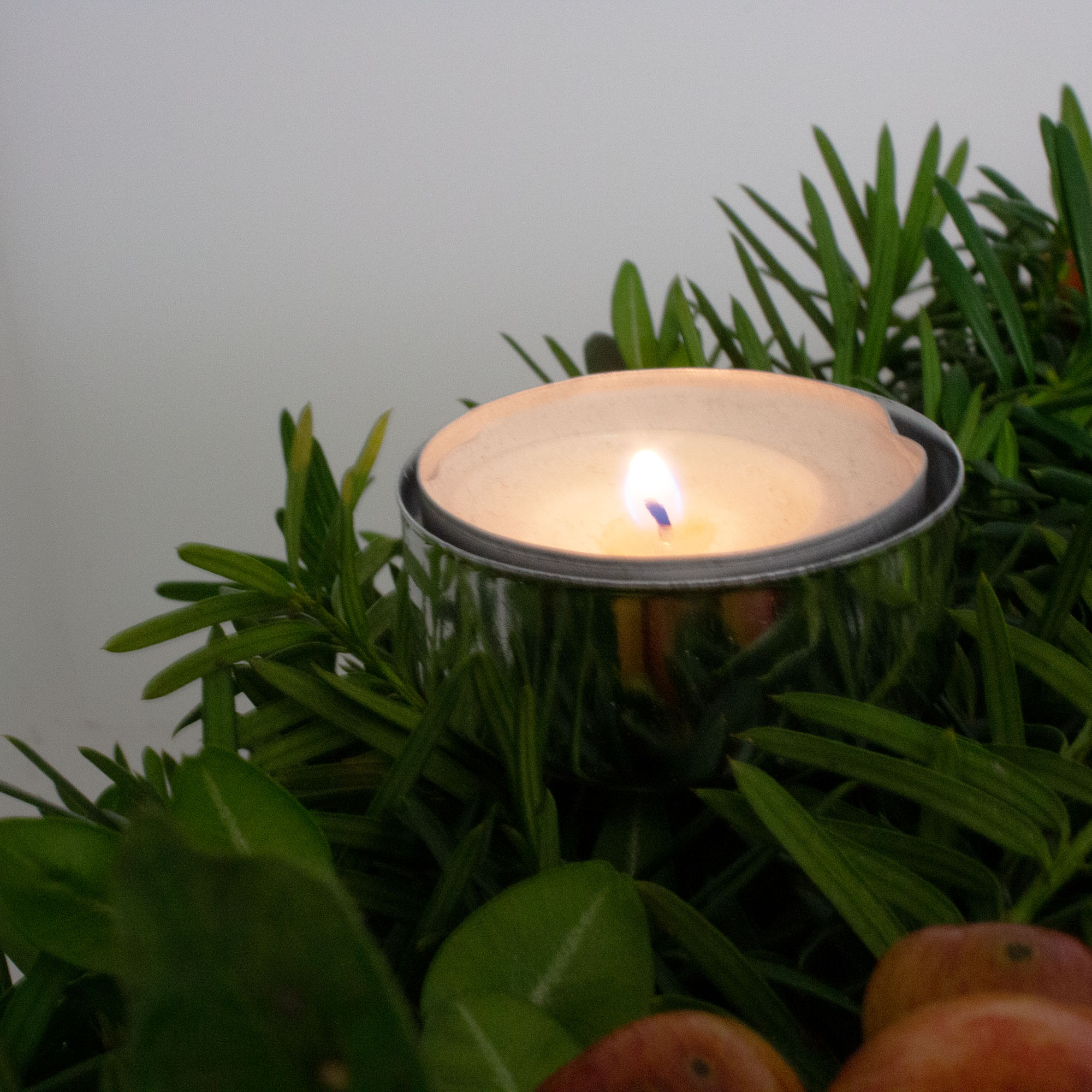 Teelichthalter-silberfarben