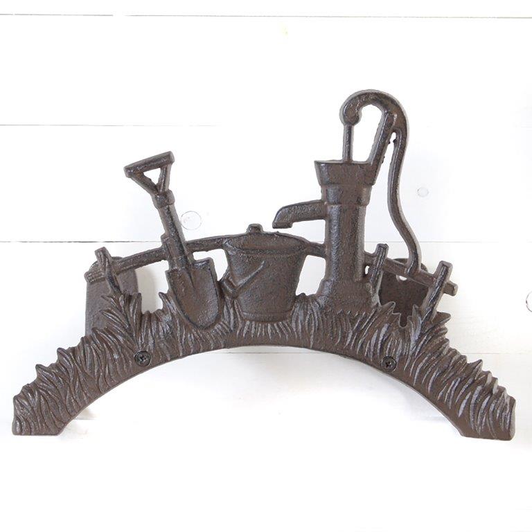 44186 Schlauchhalter für Garten aus Gusseisen im Vintage Look