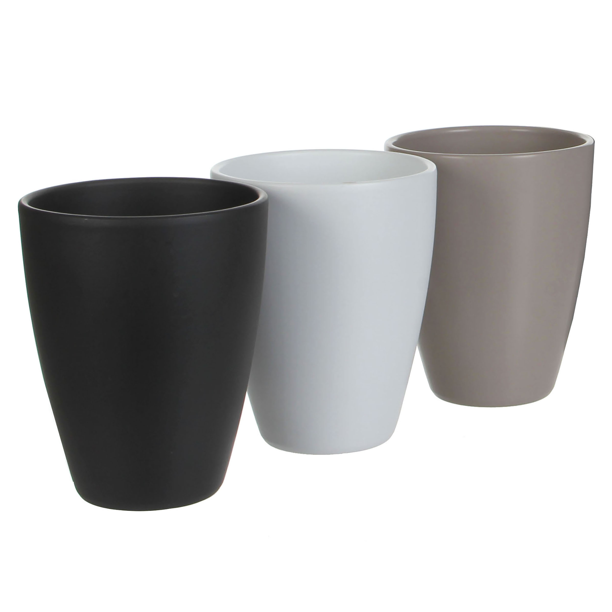Orchideentöpfe "TUSCA"  in matter Ausführung - H 17 cm - Ø 13,5 cm