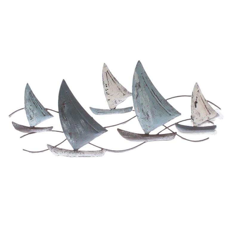 70044-_Wanddeko_Wandobjekt-Schiffjpg Wanddeko "Segelschiffe" 47 x 23 cm